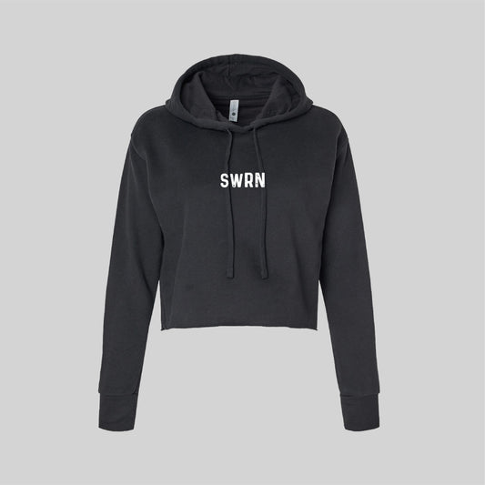 Kimmy Women's Black Cropped Hoodie