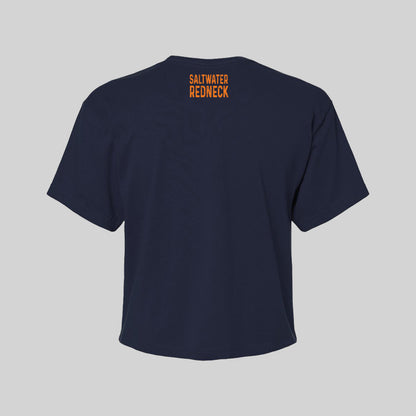 Lulu's Women's Navy Cropped Shirt